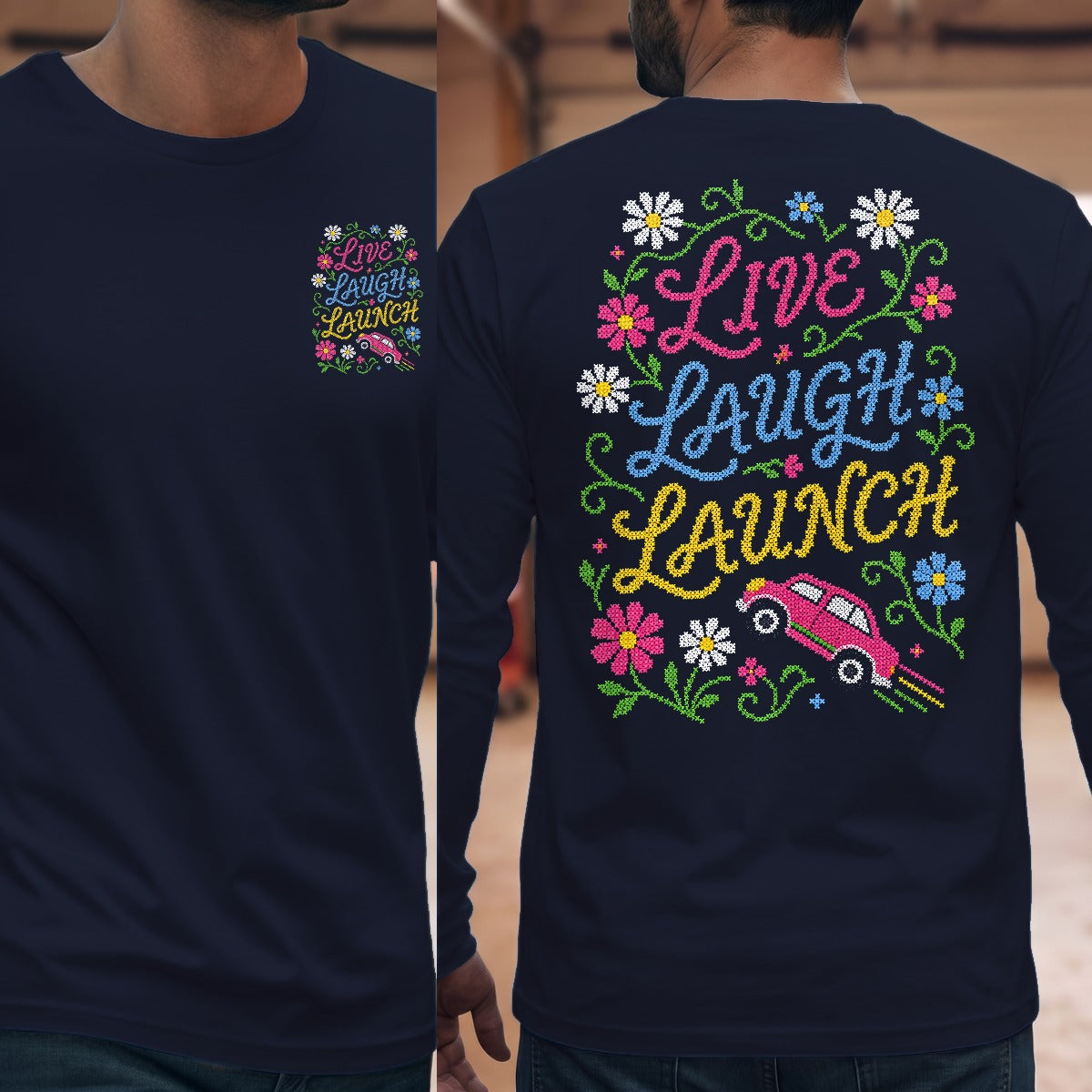 Navy | Front & Back