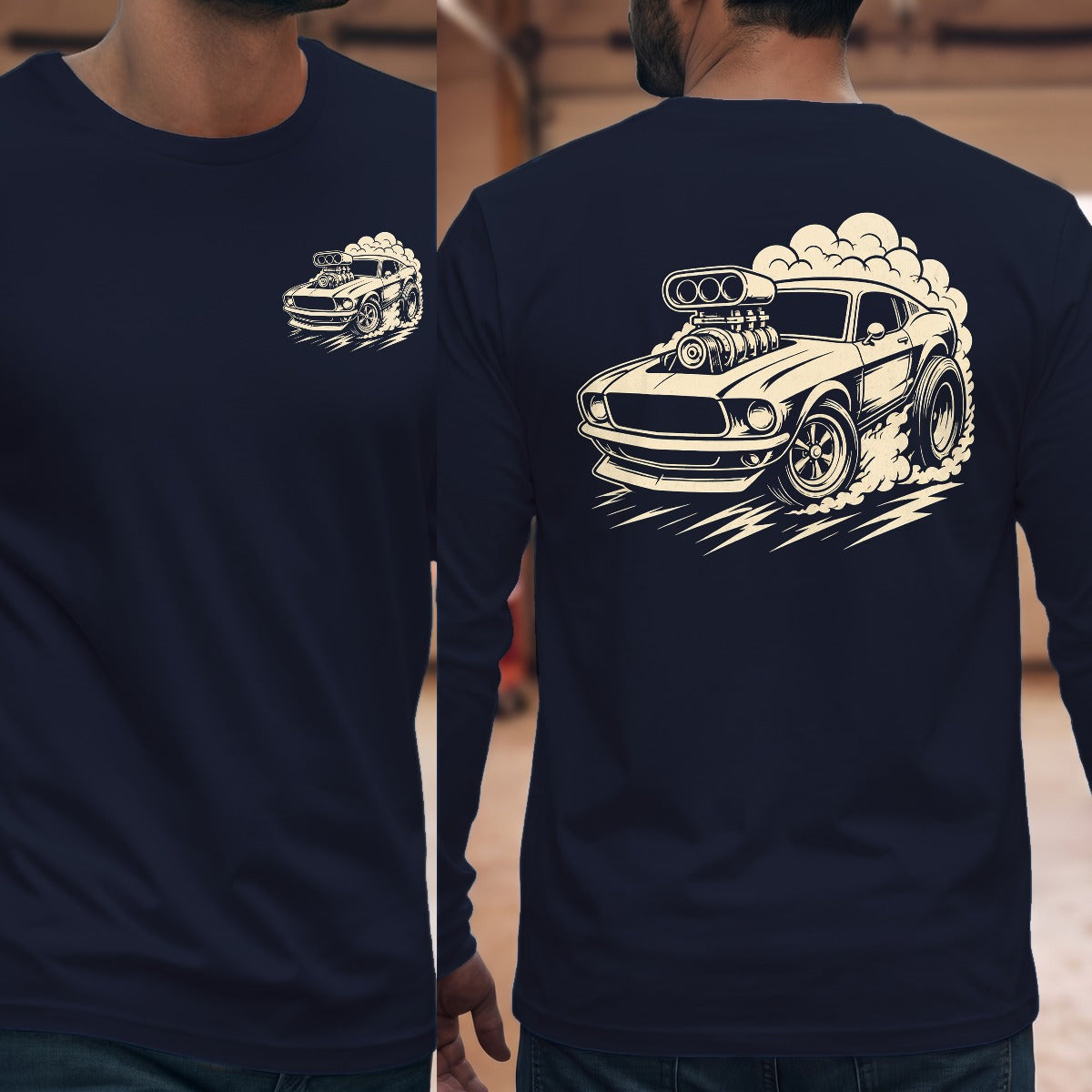 Navy | Front & Back