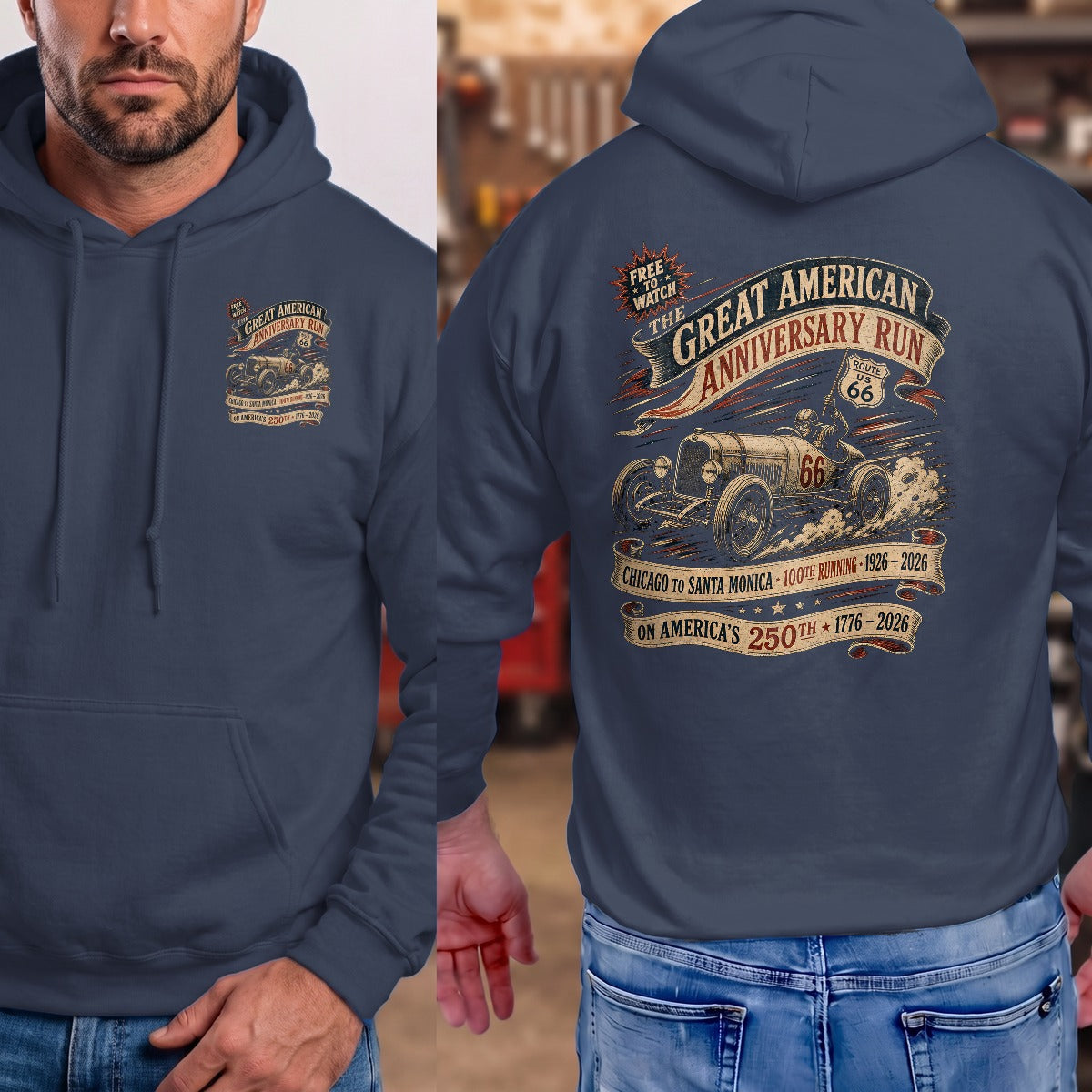 Navy | Front & Back