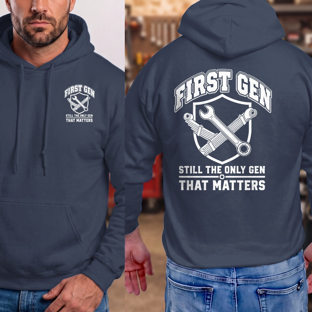 Navy | Front & Back
