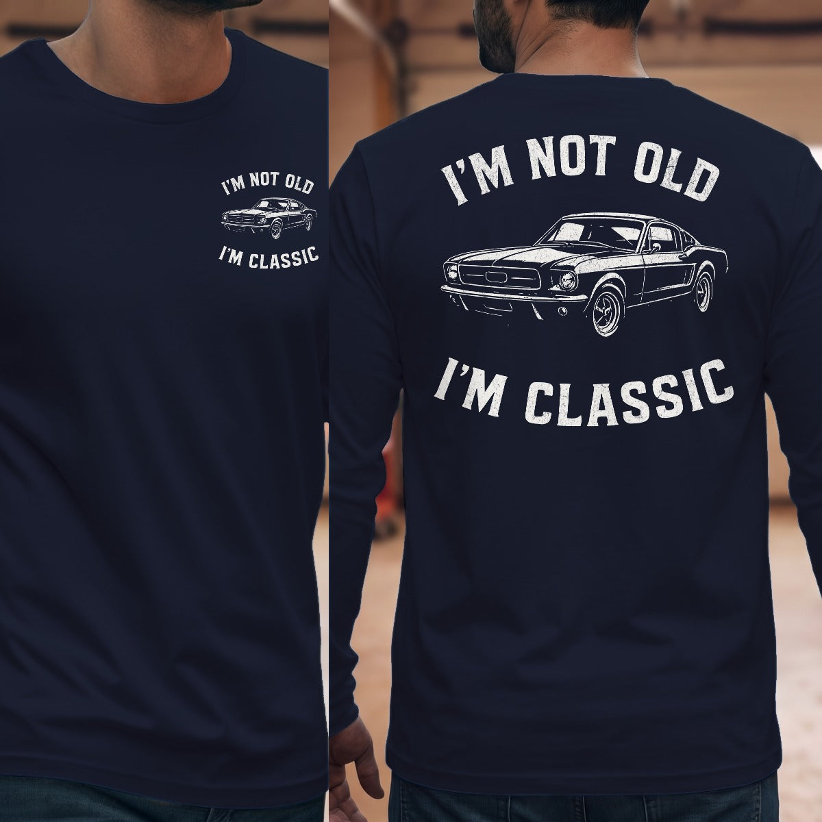 Navy | Front & Back