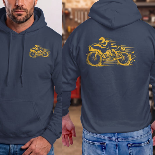 Navy | Left Chest + Back