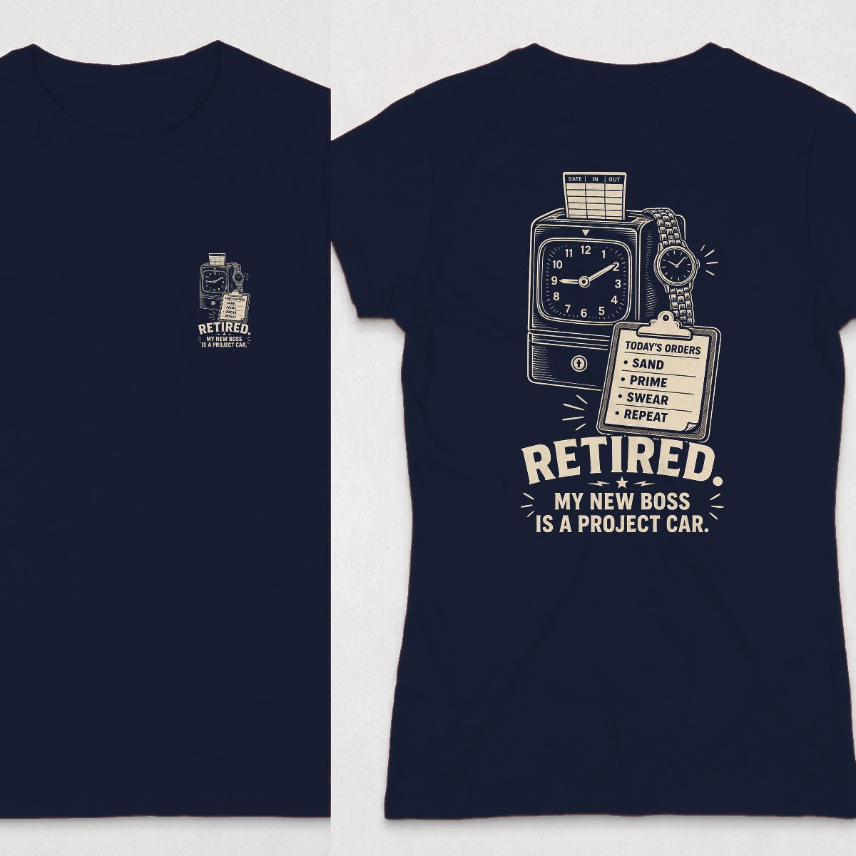 Navy | Front & Back
