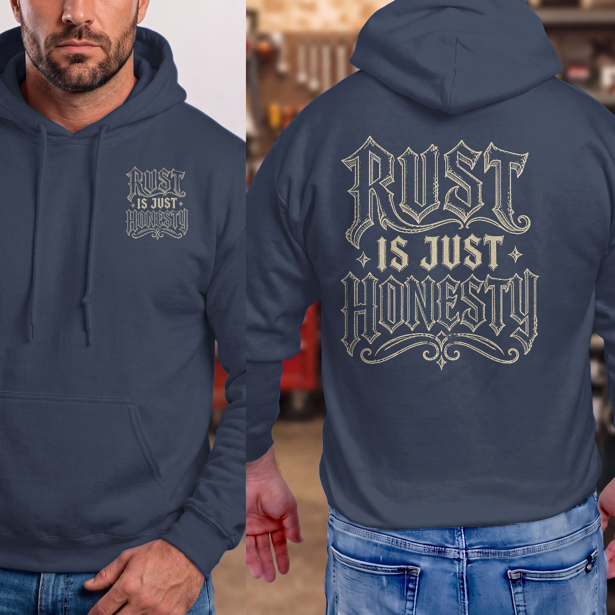 Navy | Front & Back