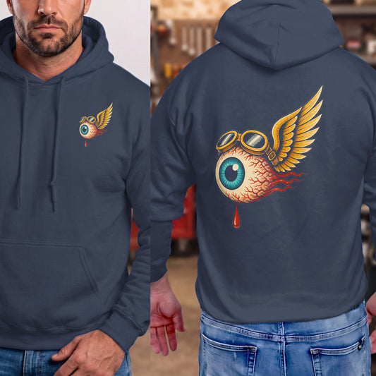 Navy | Left Chest + Back