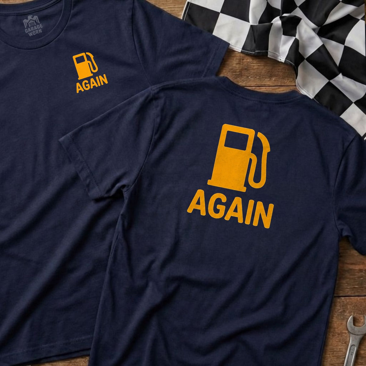 Navy | Left Chest + Back