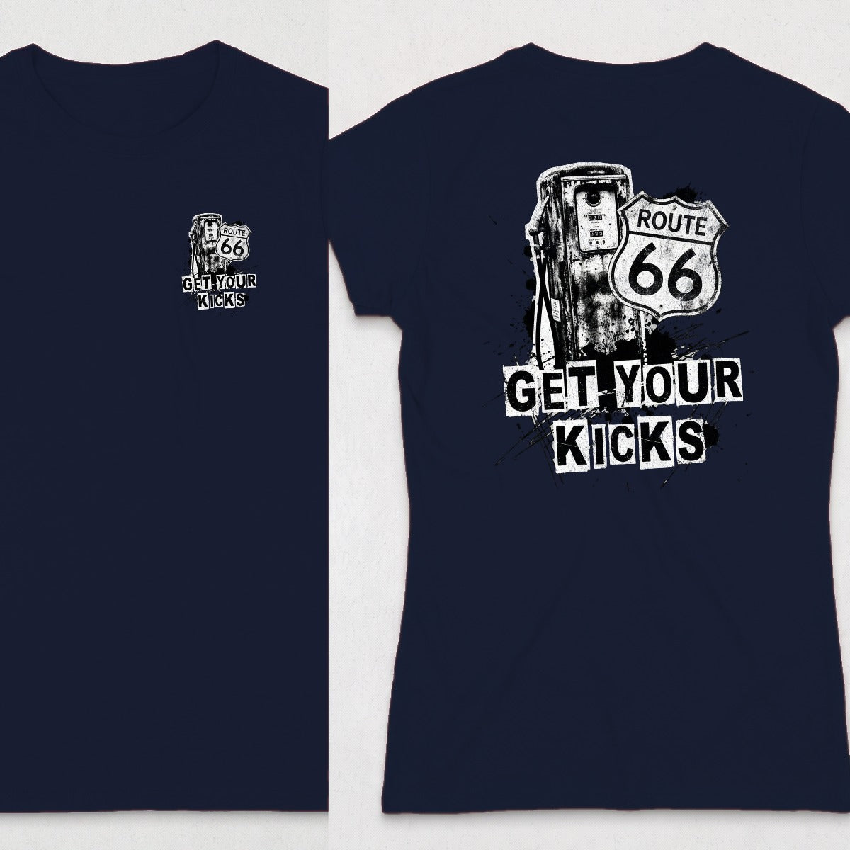 Navy | Left Chest + Back