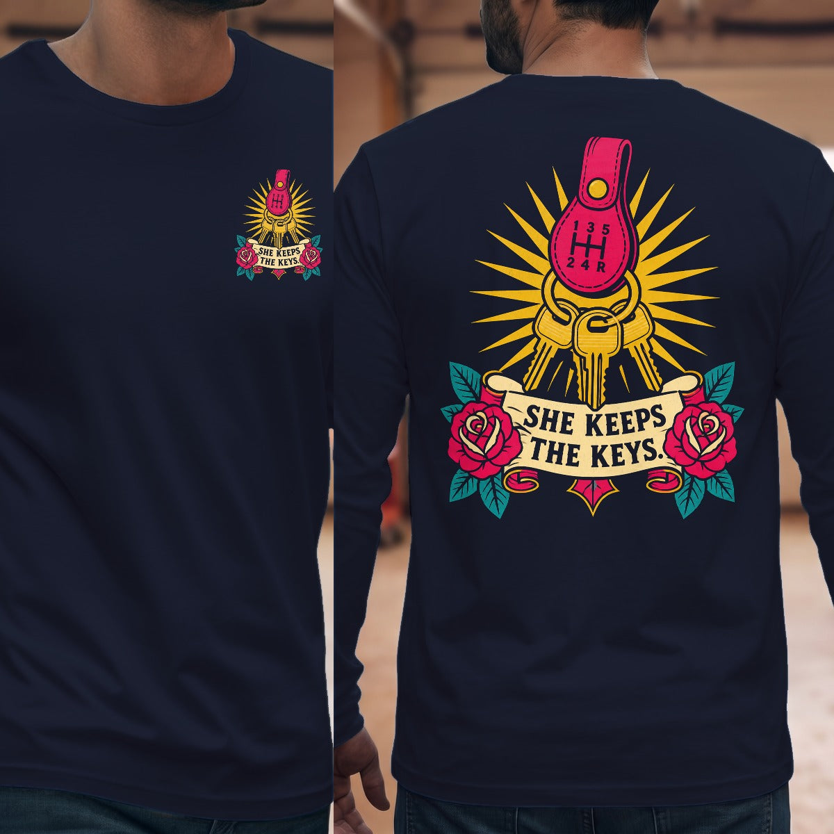 Navy | Front & Back