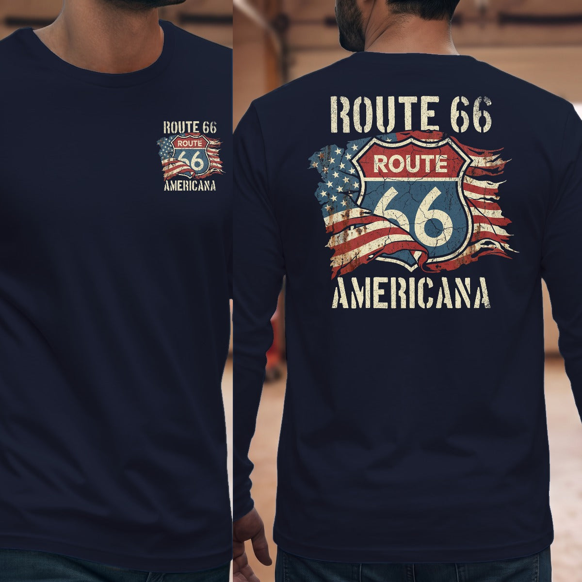 Navy | Front & Back