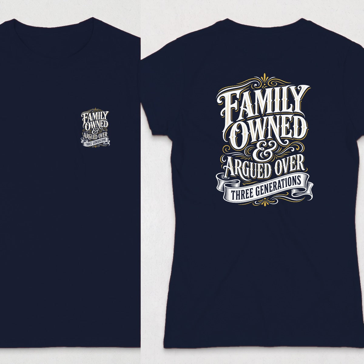 Navy | Front & Back