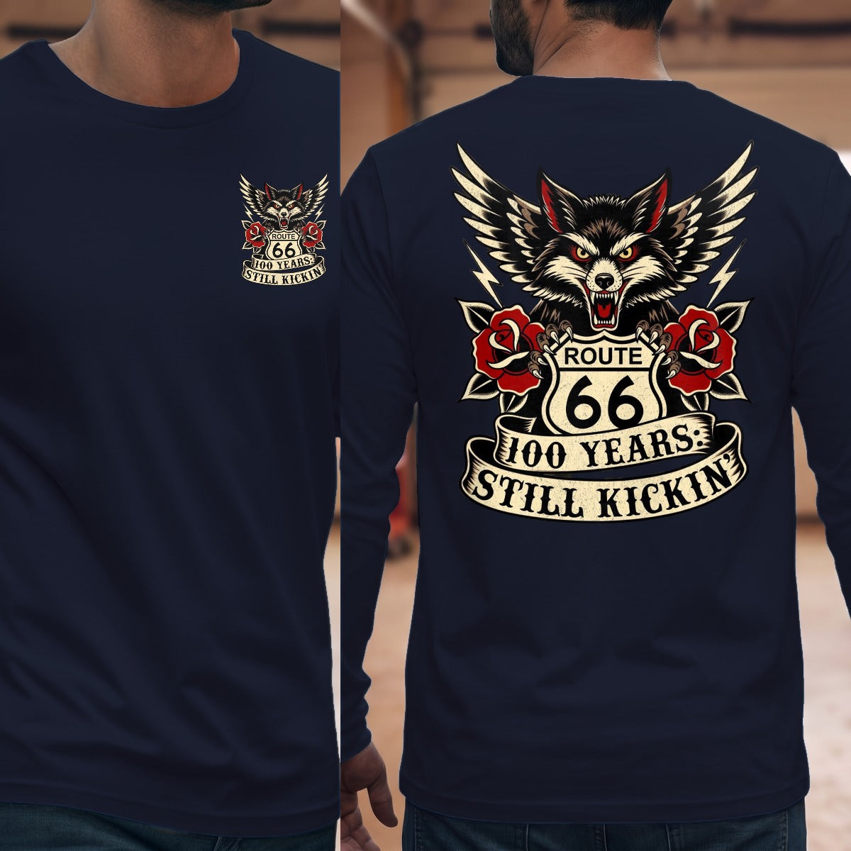 Navy | Front & Back