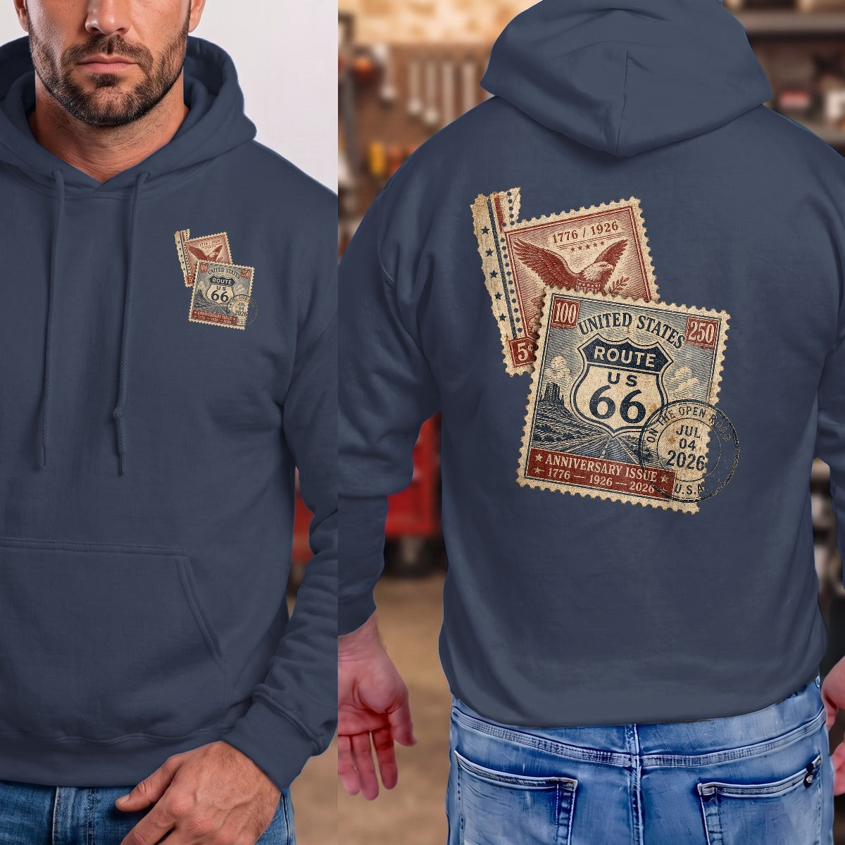 Navy | Front & Back