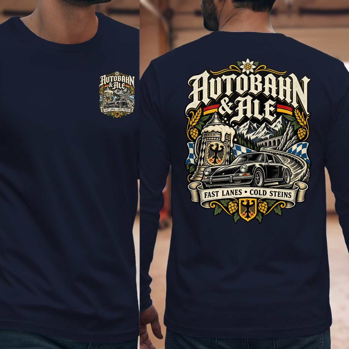 Navy | Front & Back