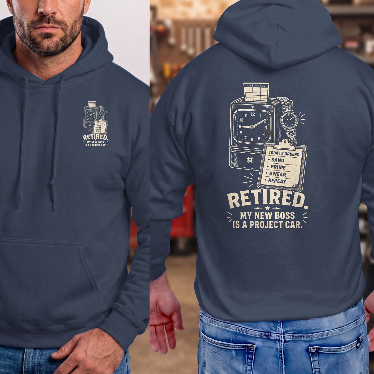 Navy | Front & Back