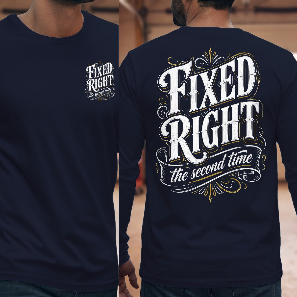 Navy | Front & Back