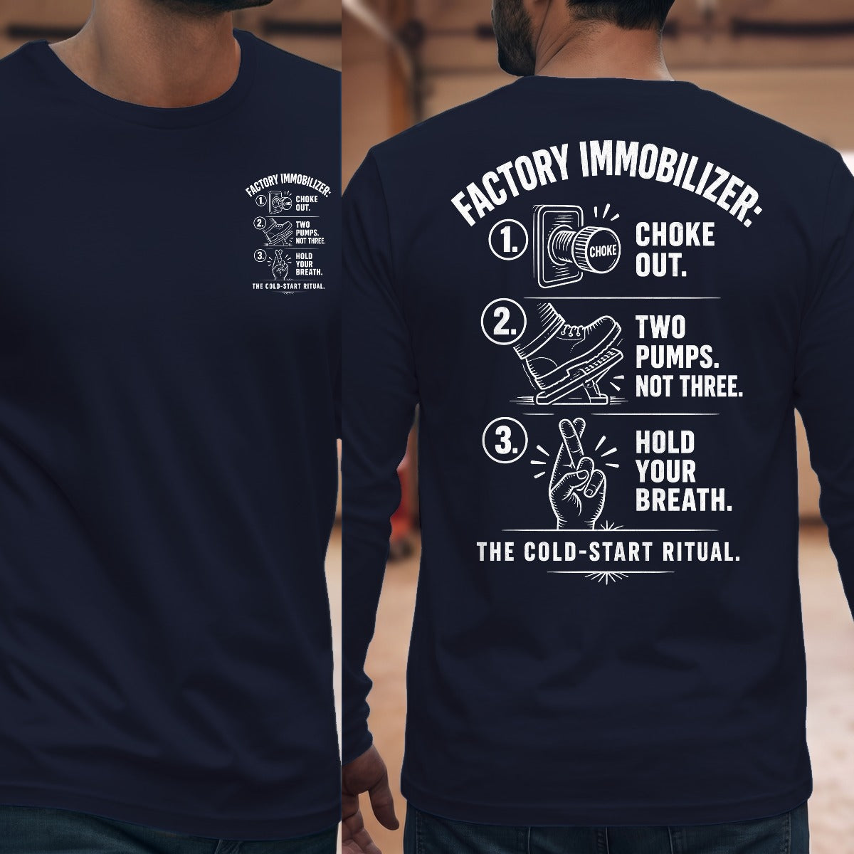 Navy | Front & Back