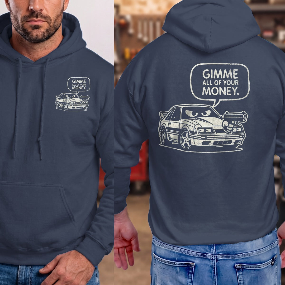 Navy | Front & Back