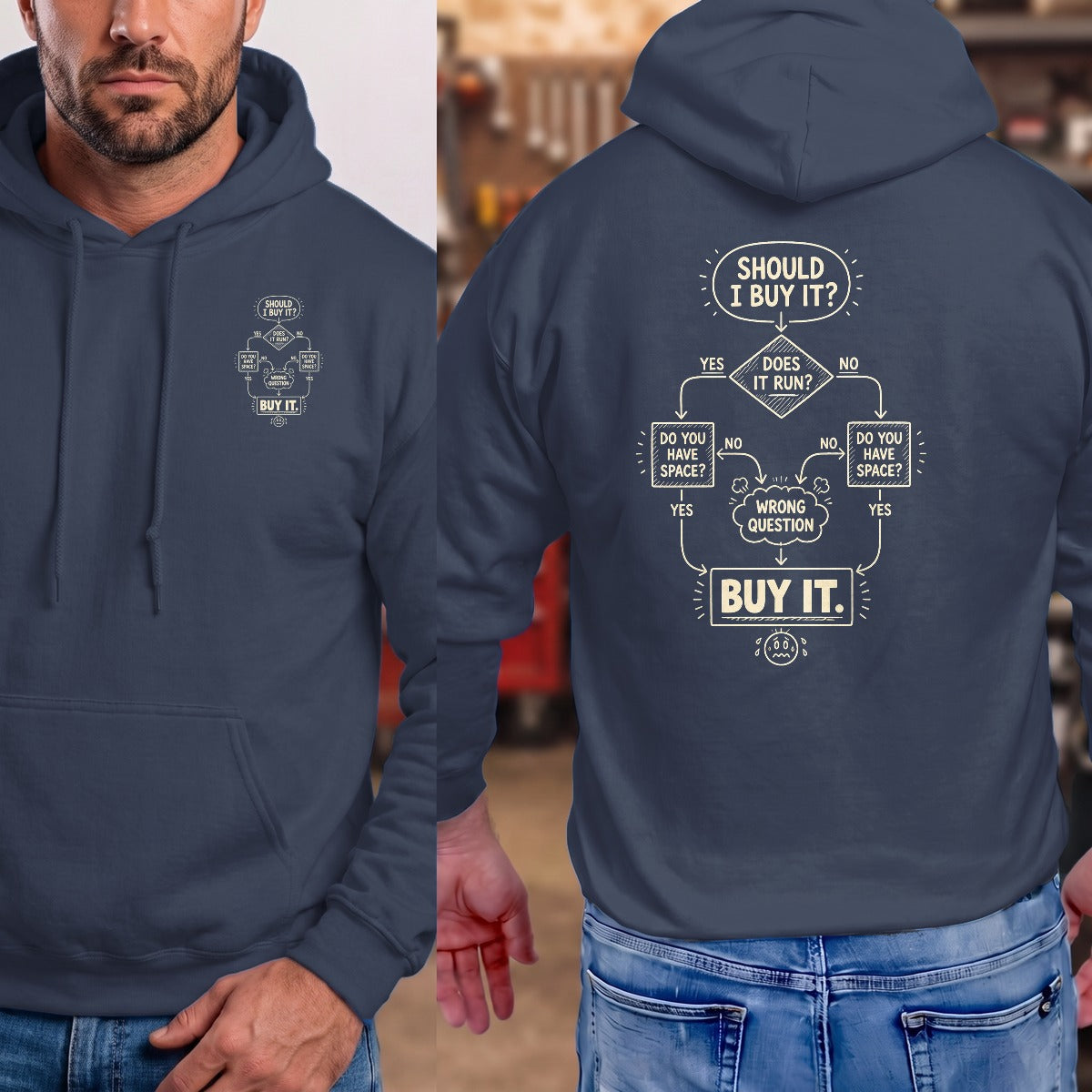 Navy | Front & Back