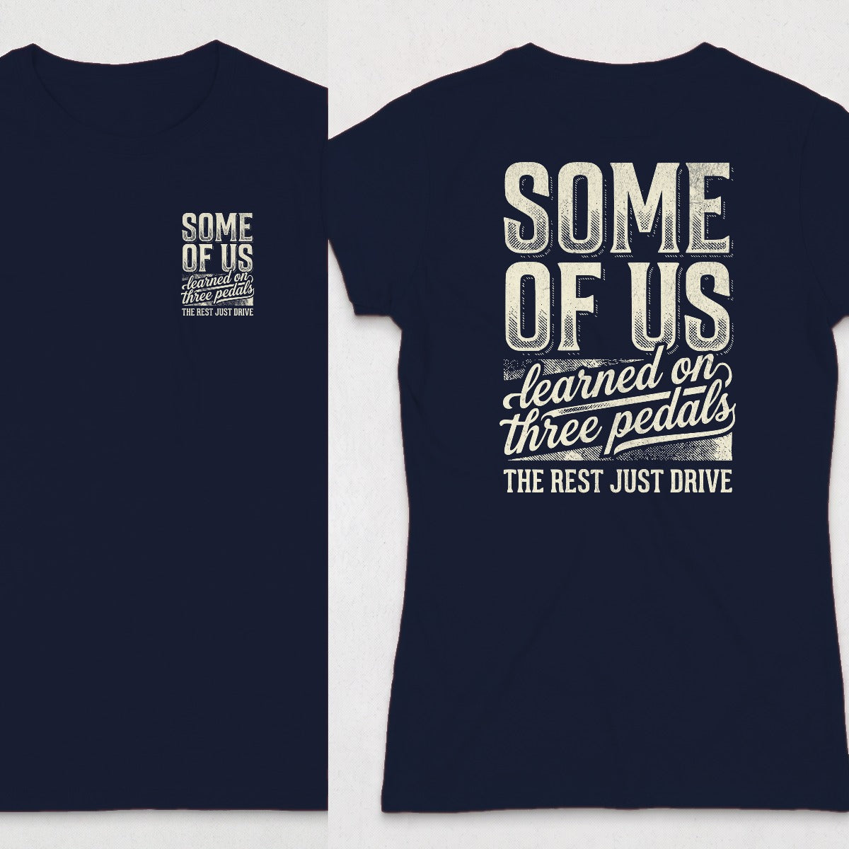 Navy | Left Chest + Back