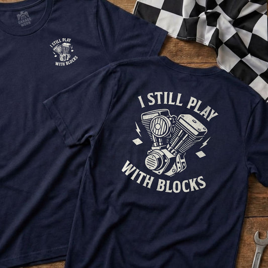 Navy | Left Chest + Back