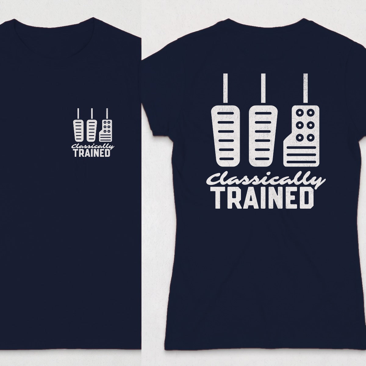 Navy | Left Chest + Back