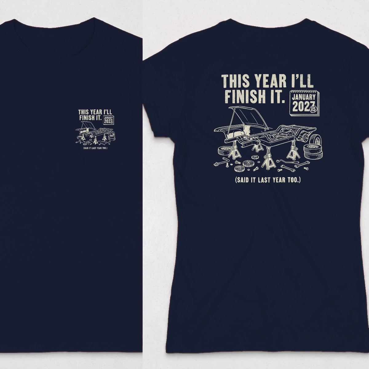 Navy | Front & Back