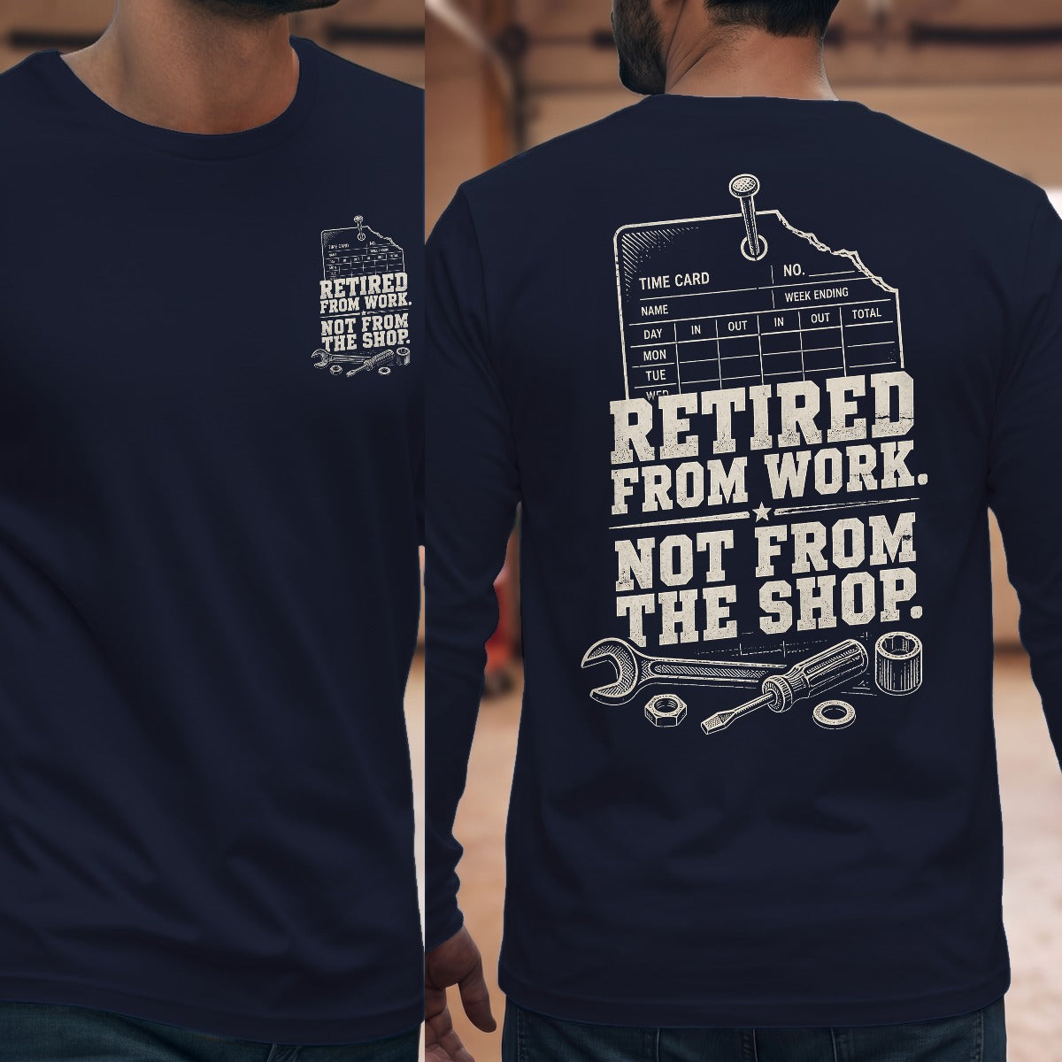 Navy | Front & Back