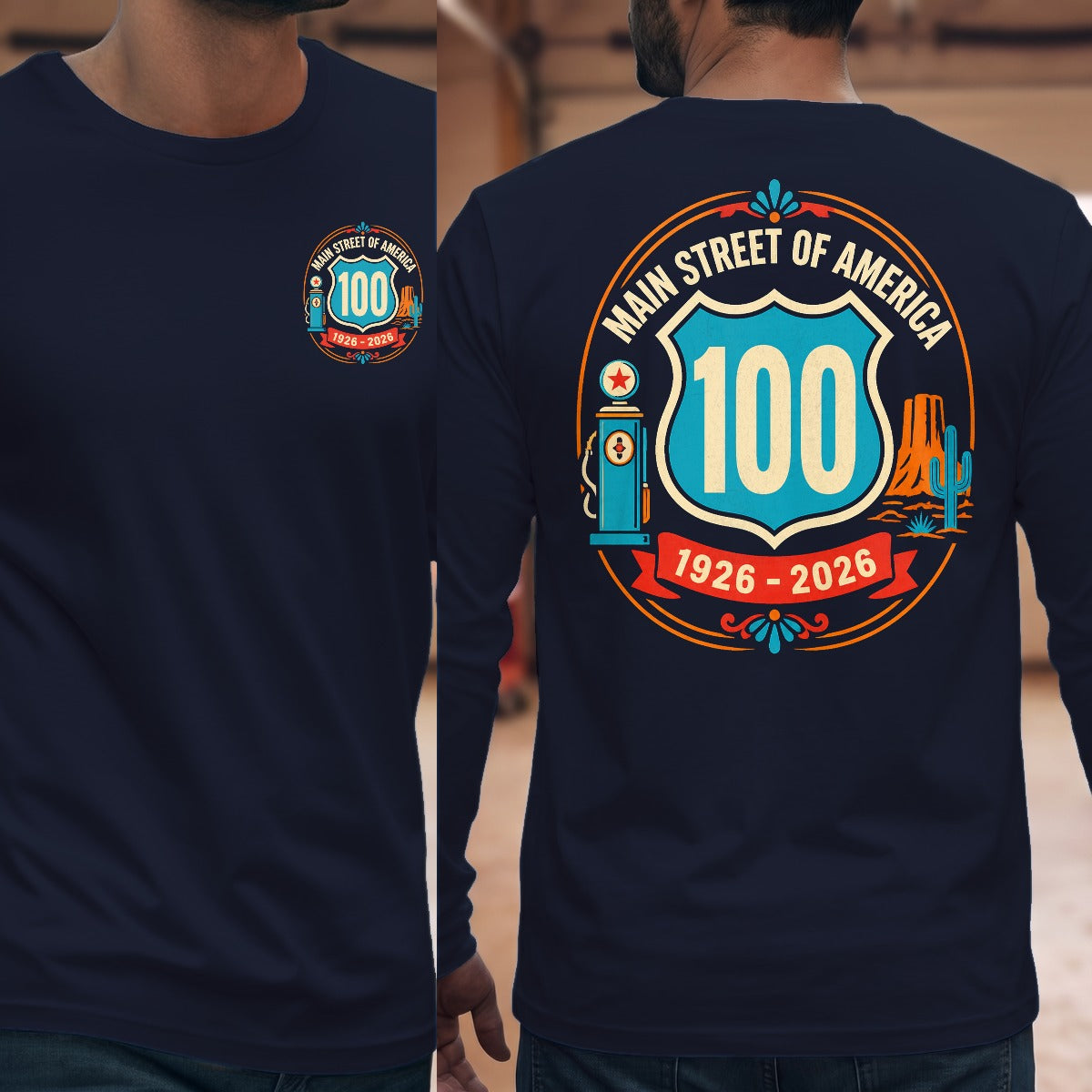 Navy | Front & Back