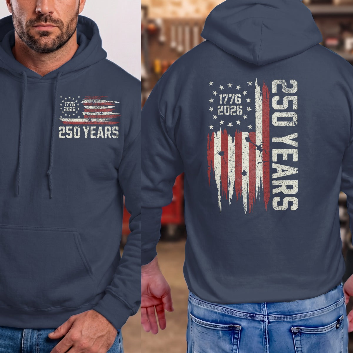 Navy | Front & Back