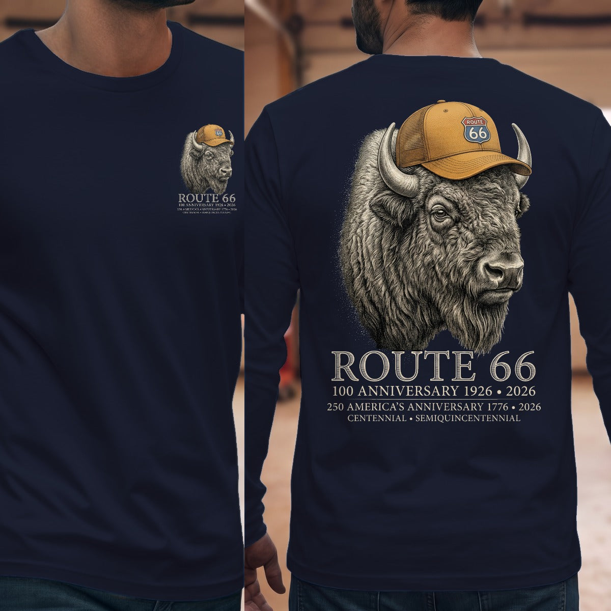 Navy | Front & Back
