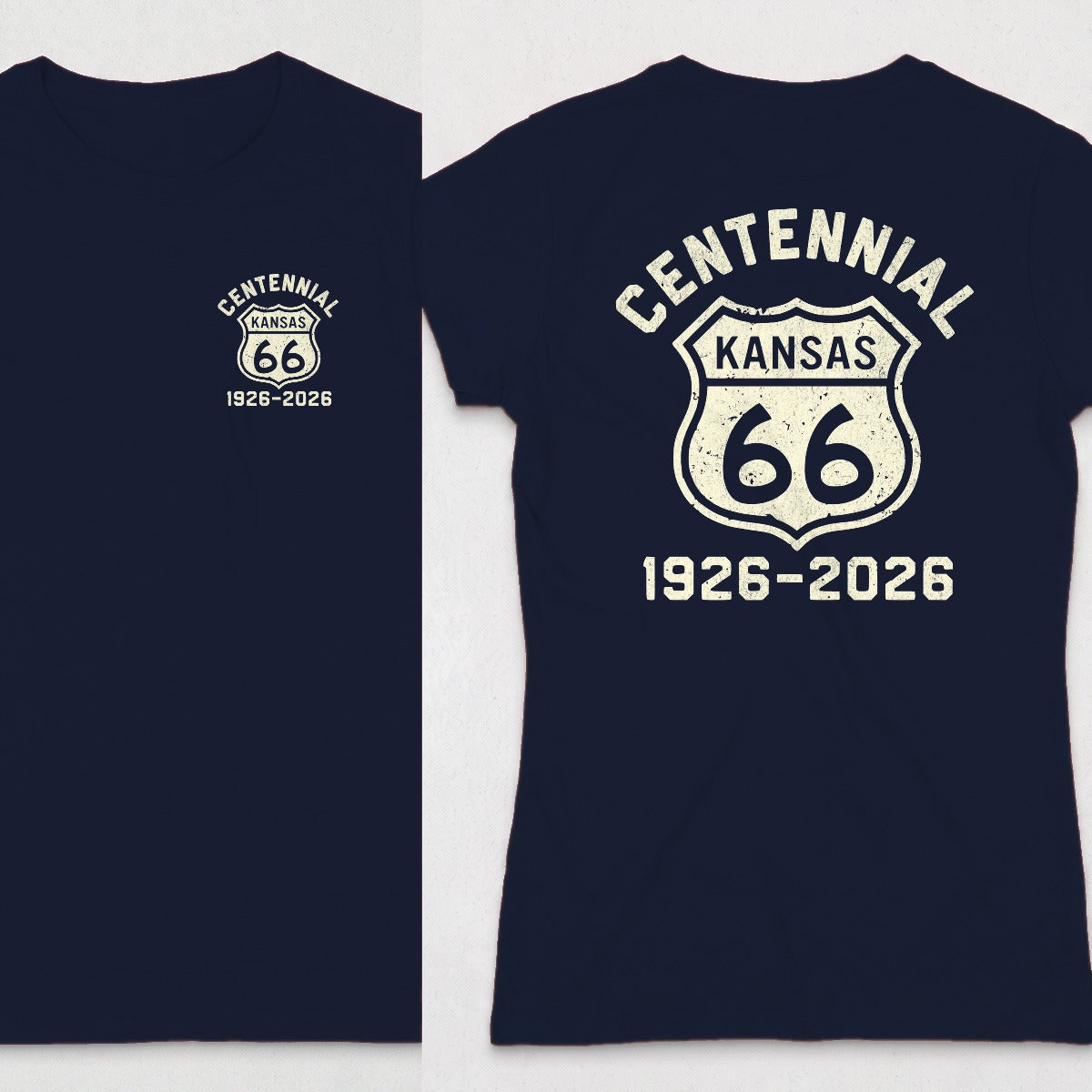 Navy | Left Chest + Back