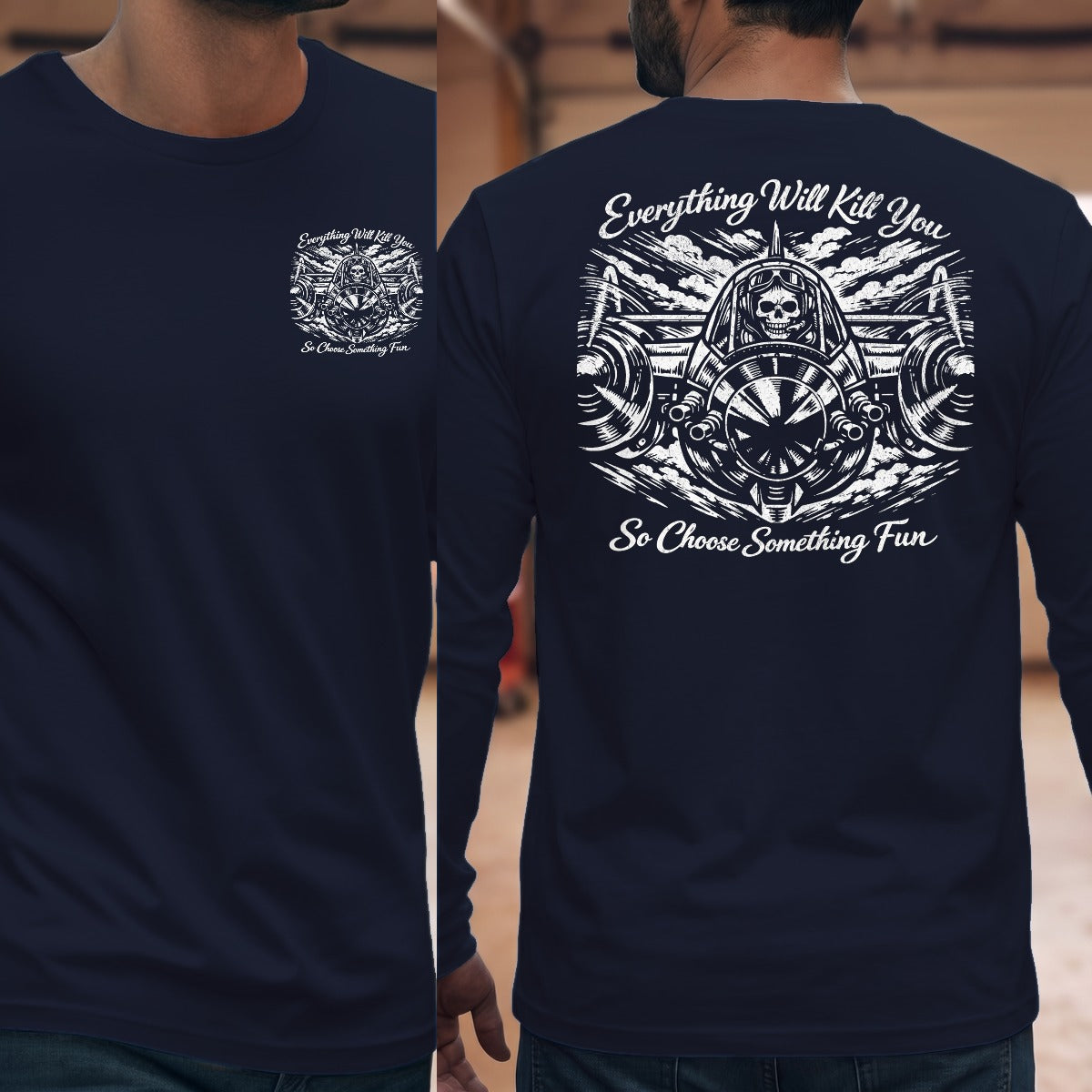 Navy | Front & Back