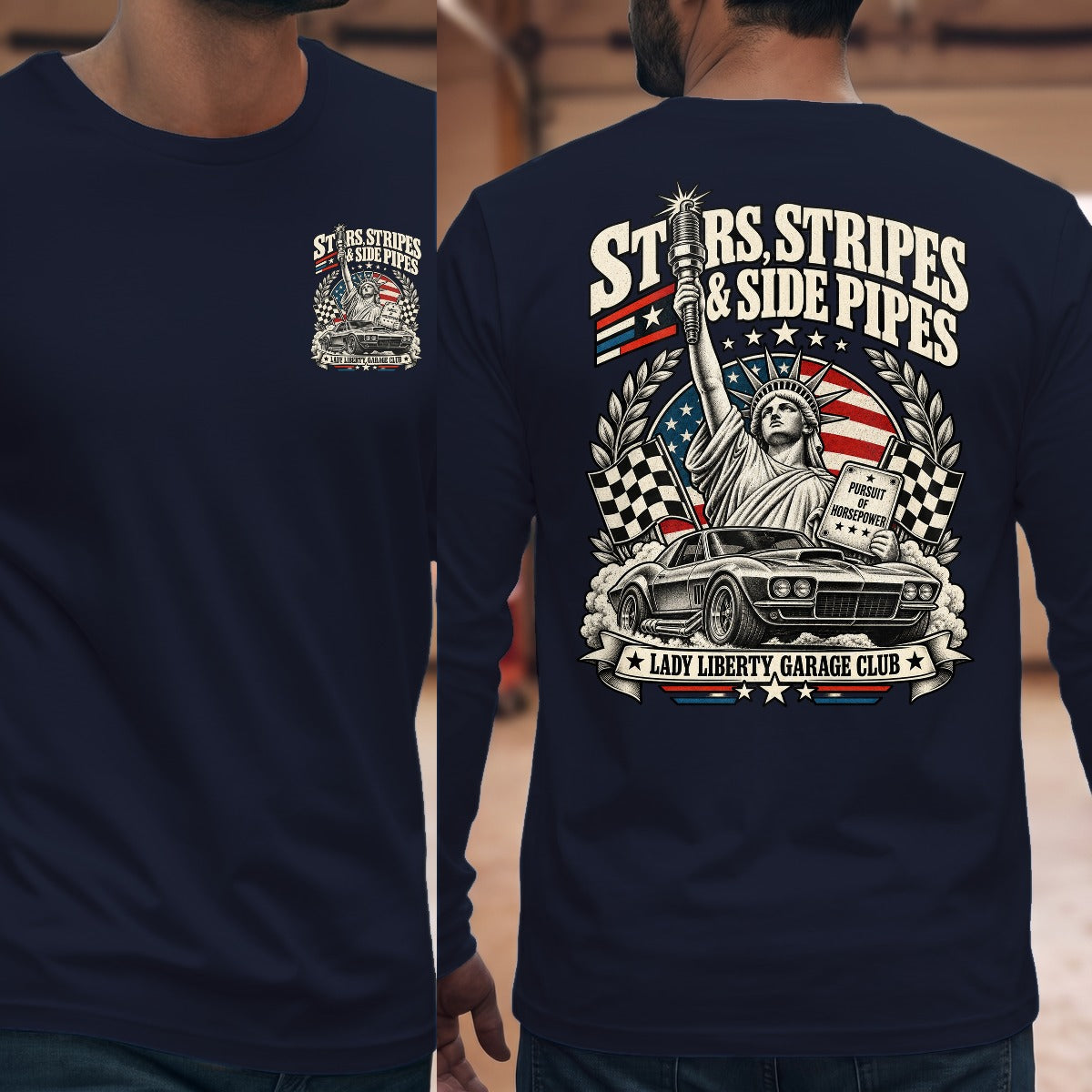 Navy | Front & Back