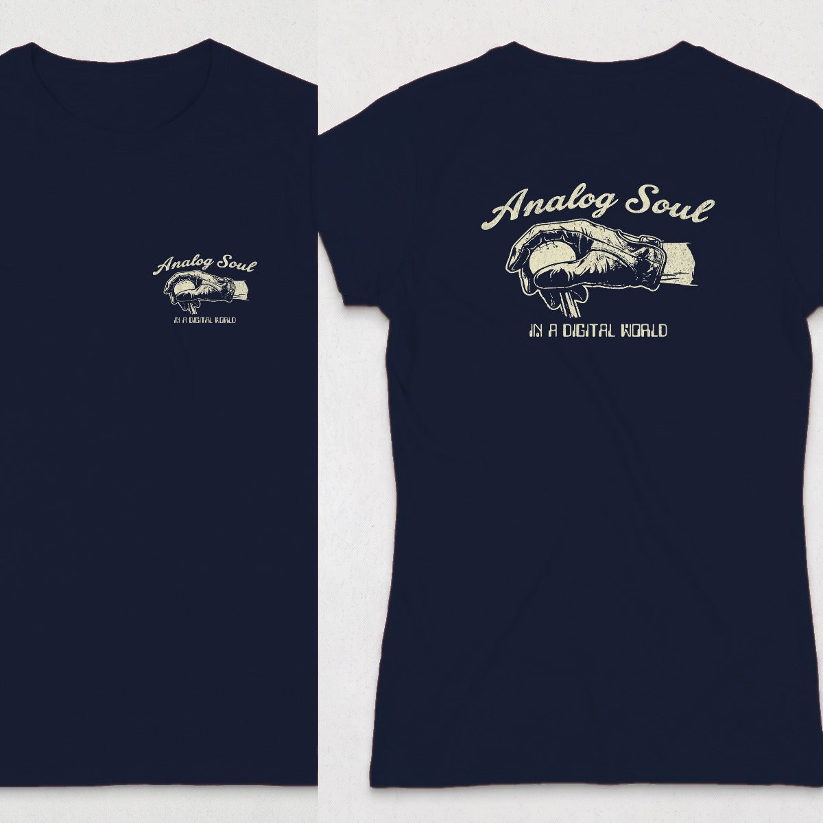 Navy | Left Chest + Back