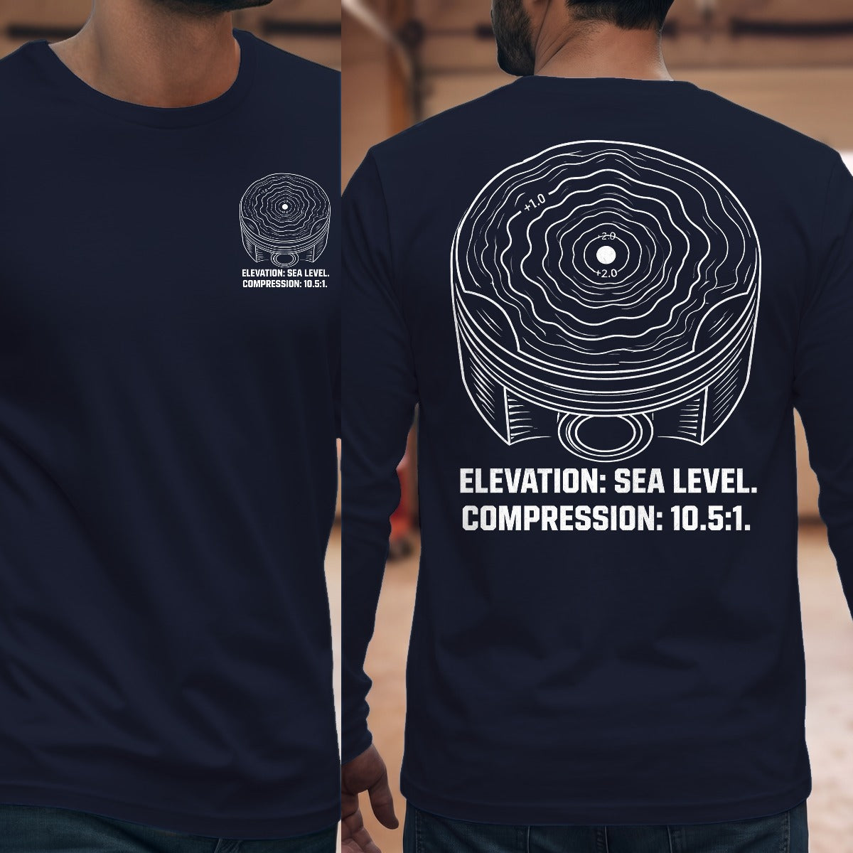 Navy | Front & Back