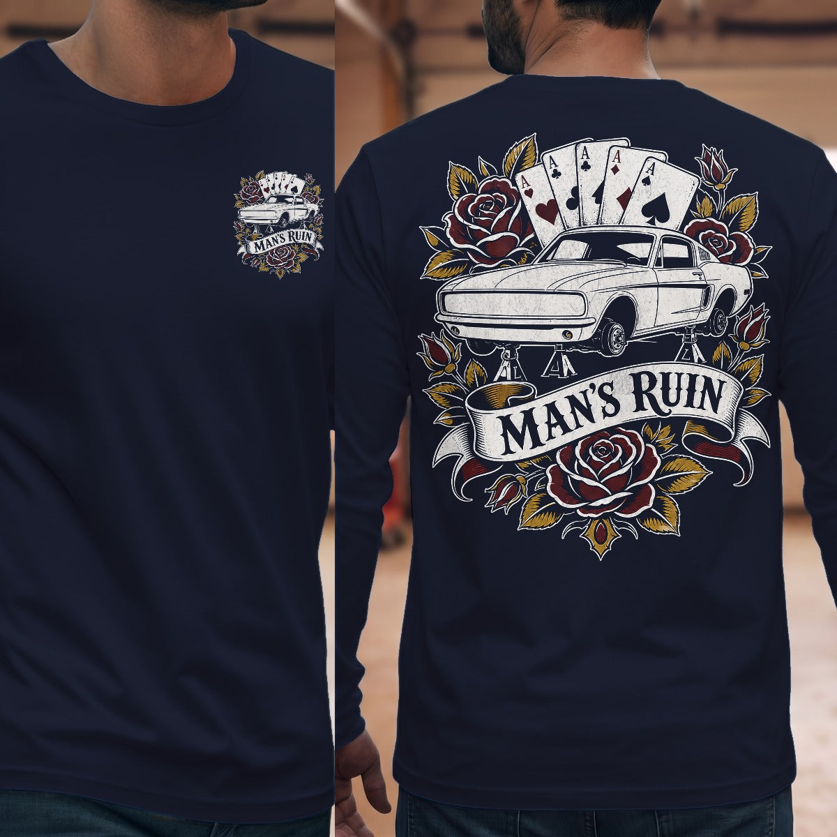 Navy | Front & Back