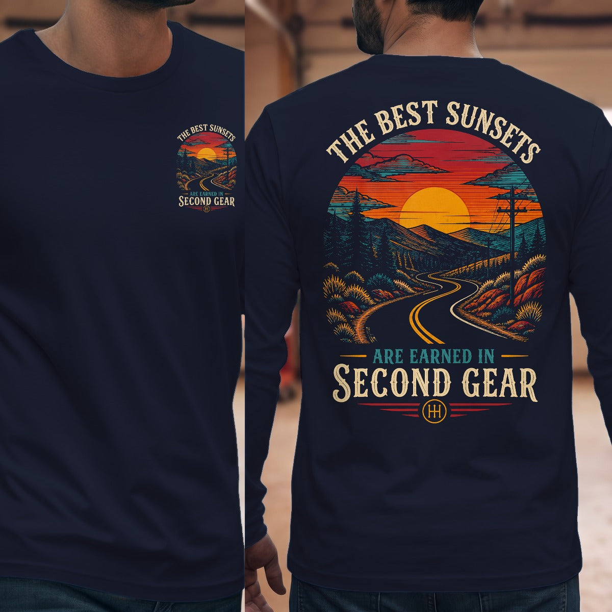 Navy | Front & Back