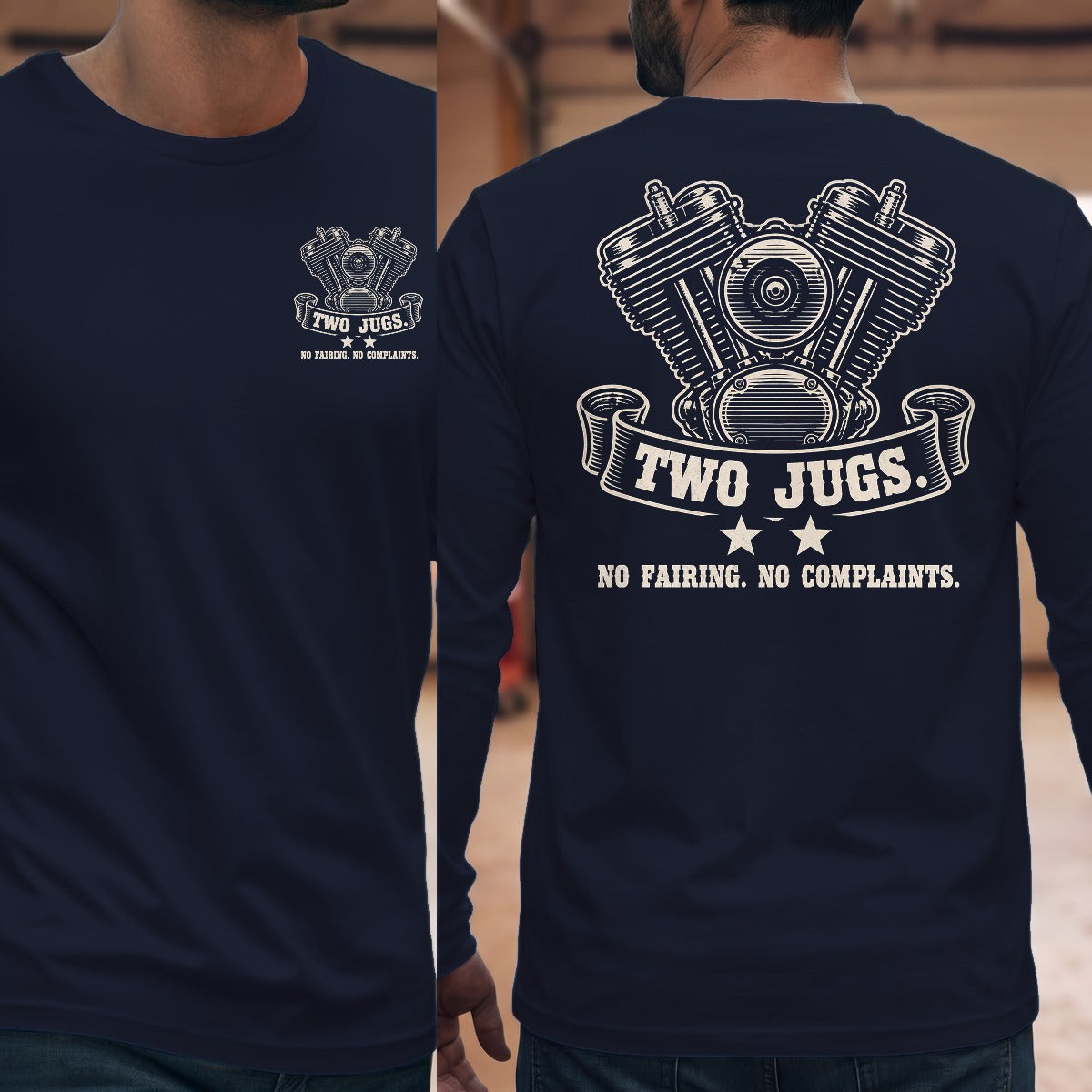 Navy | Front & Back