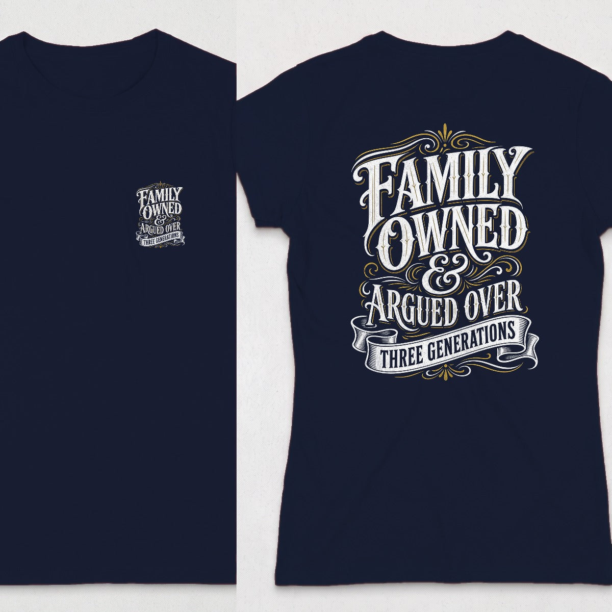 Navy | Front & Back