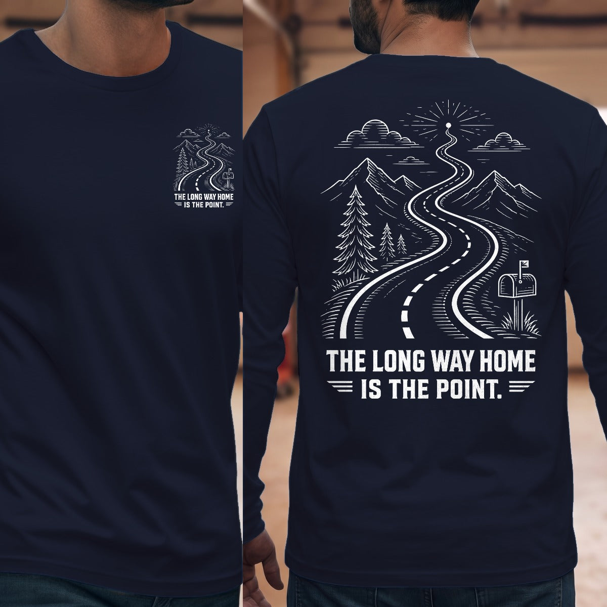Navy | Front & Back