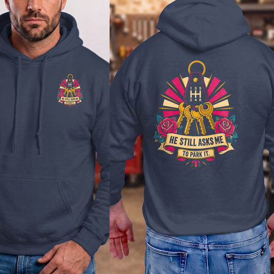 Navy | Left Chest + Back
