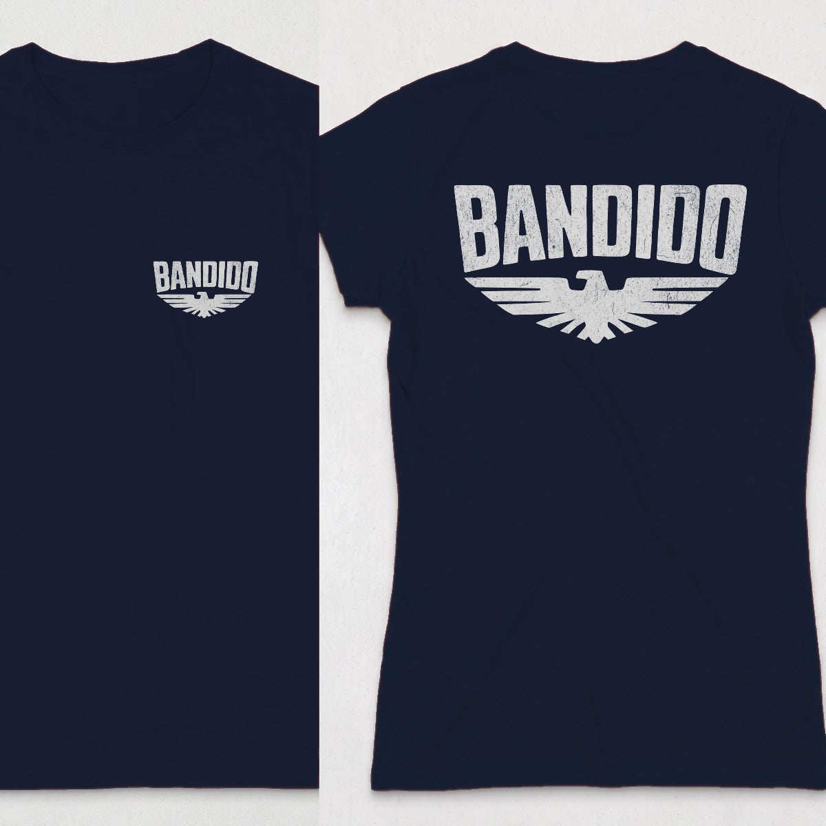 Navy | Left Chest + Back