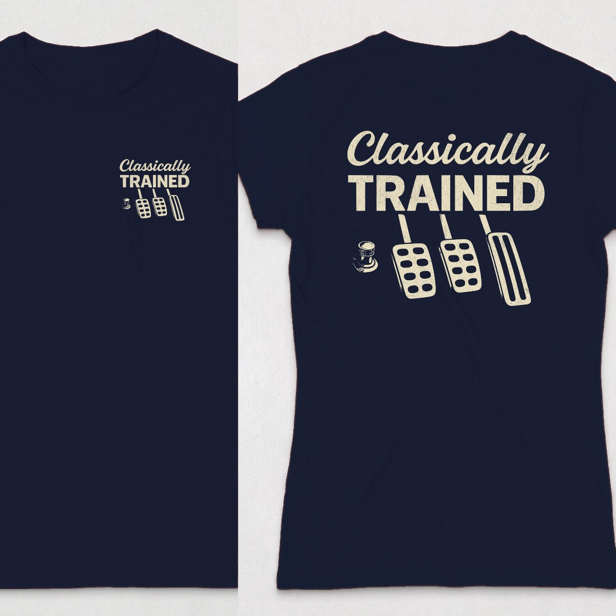 Navy | Left Chest + Back