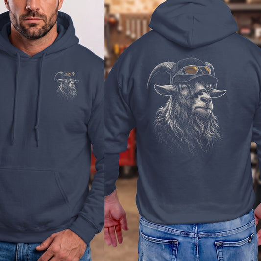 Navy | Left Chest + Back