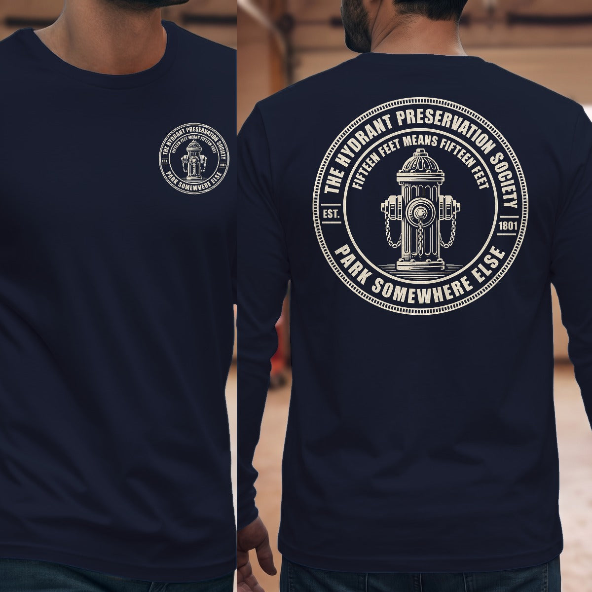 Navy | Front & Back