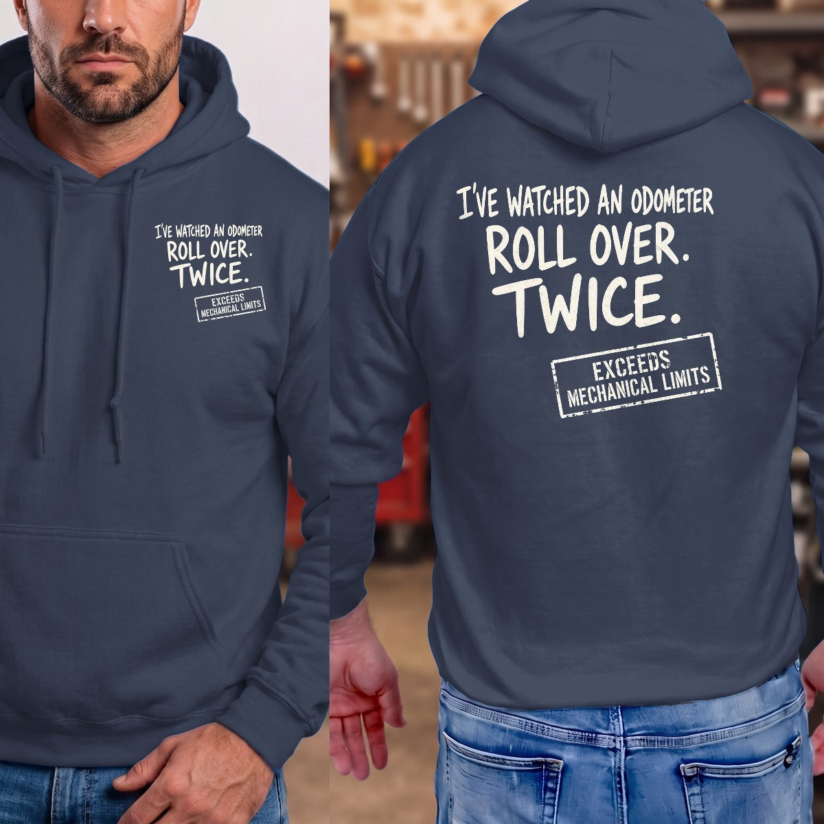 Navy | Left Chest + Back