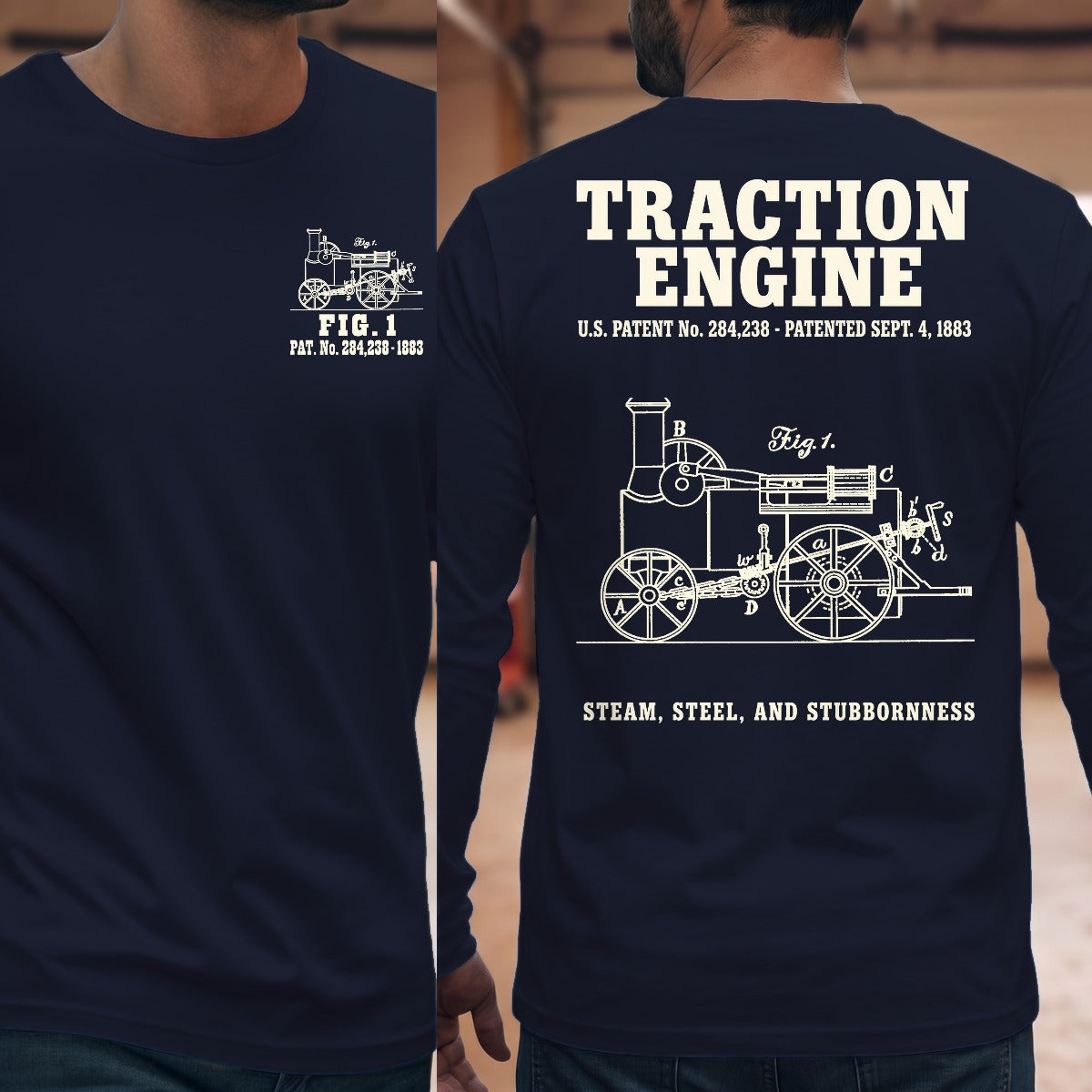 Navy | Front & Back