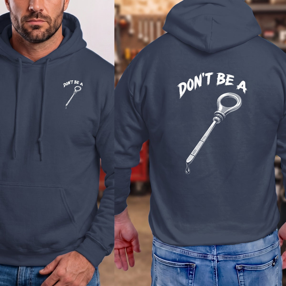 Navy | Left Chest + Back