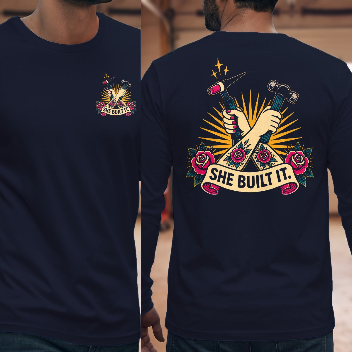 Navy | Front & Back