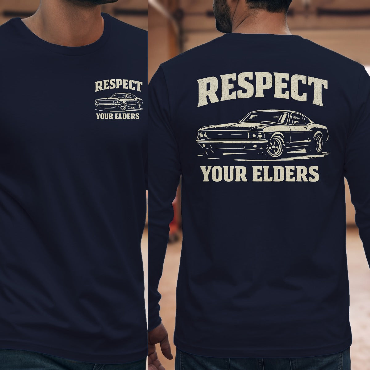 Navy | Front & Back